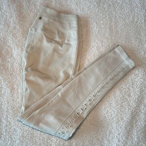 Free people Pale yellow Leggings with cutout Detail